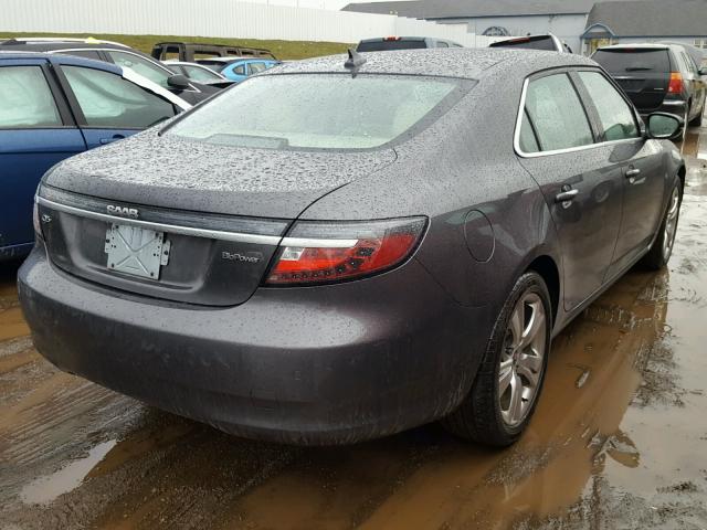 YS3GN4AR5B4001105 - 2011 SAAB 9-5 TURBO GRAY photo 4