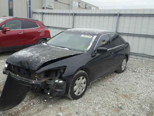 1HGCM55304A175383 - 2004 HONDA ACCORD LX BLACK photo 2