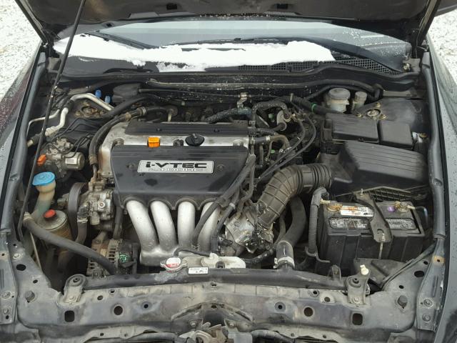 1HGCM55304A175383 - 2004 HONDA ACCORD LX BLACK photo 7