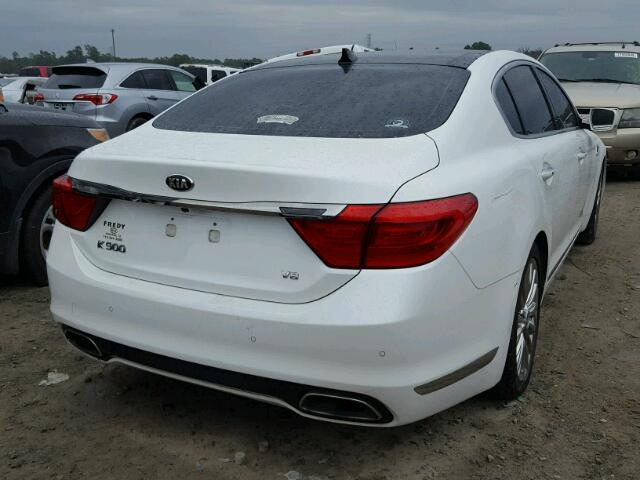 KNALW4D44F6021646 - 2015 KIA K900 WHITE photo 4