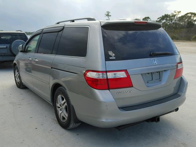 5FNRL38786B105512 - 2006 HONDA ODYSSEY EX SILVER photo 3