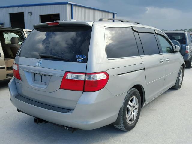 5FNRL38786B105512 - 2006 HONDA ODYSSEY EX SILVER photo 4