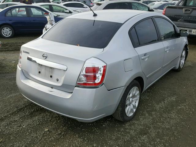 3N1AB6AP6AL663089 - 2010 NISSAN SENTRA 2.0 SILVER photo 4