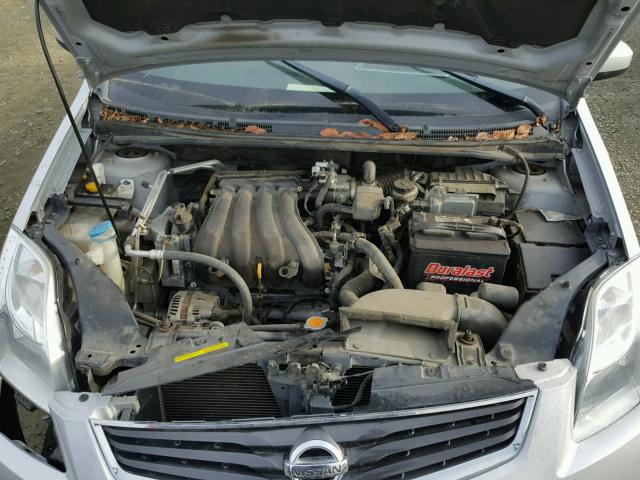 3N1AB6AP6AL663089 - 2010 NISSAN SENTRA 2.0 SILVER photo 7