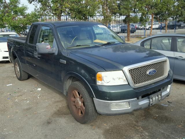 1FTPX12575NA72994 - 2005 FORD F150 GREEN photo 1