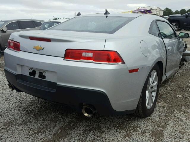 2G1FA1E35F9191342 - 2015 CHEVROLET CAMARO LS SILVER photo 4