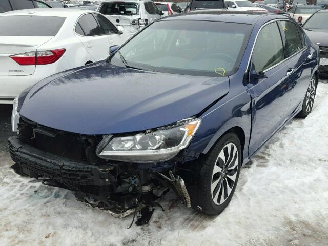 JHMCR6F54HC018423 - 2017 HONDA ACCORD HYB BLUE photo 2