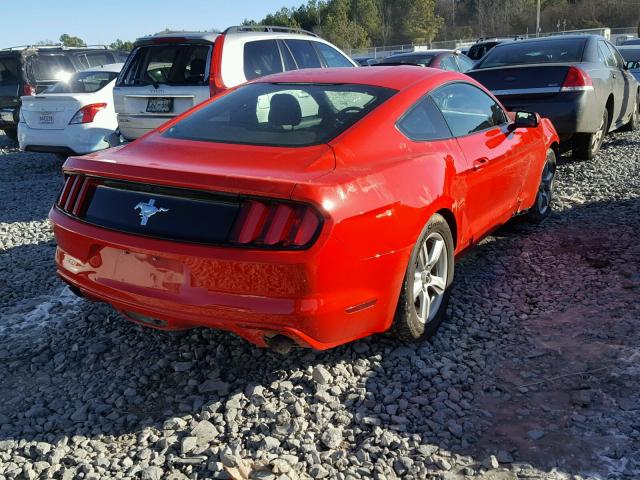 1FA6P8AM6H5301284 - 2017 FORD MUSTANG RED photo 4