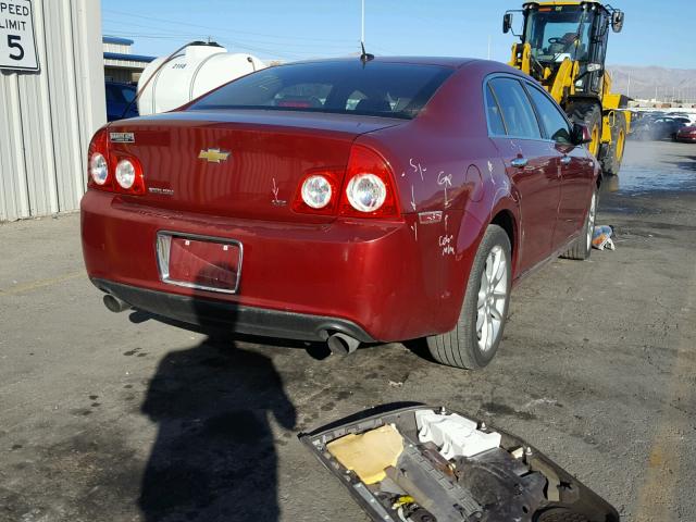 1G1ZK57768F251270 - 2008 CHEVROLET MALIBU LTZ RED photo 4