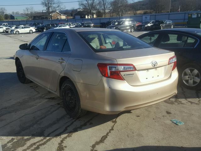 4T1BF1FK7CU092223 - 2012 TOYOTA CAMRY BASE BEIGE photo 3