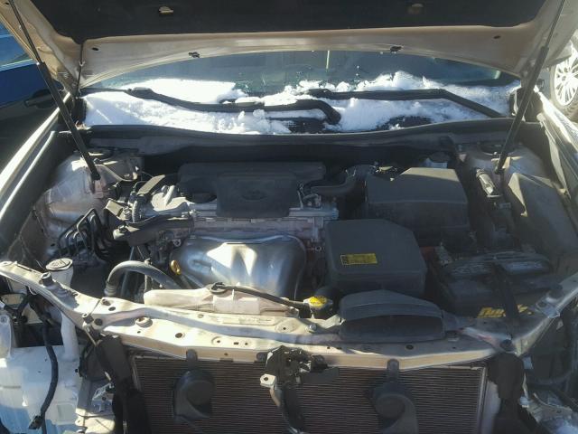 4T1BF1FK7CU092223 - 2012 TOYOTA CAMRY BASE BEIGE photo 7