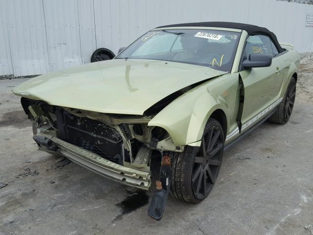 1ZVHT84N355231884 - 2005 FORD MUSTANG GREEN photo 2
