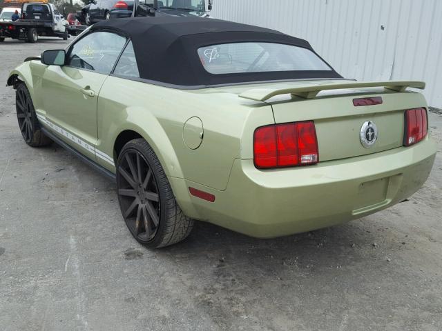 1ZVHT84N355231884 - 2005 FORD MUSTANG GREEN photo 3