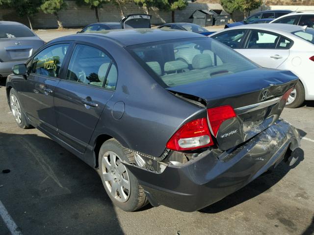 19XFA1F5XAE025559 - 2010 HONDA CIVIC LX GRAY photo 3