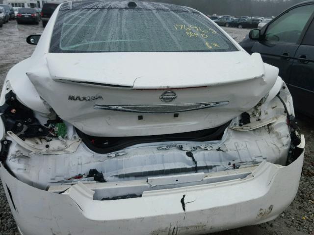 1N4AA5AP2CC861442 - 2012 NISSAN MAXIMA S WHITE photo 9