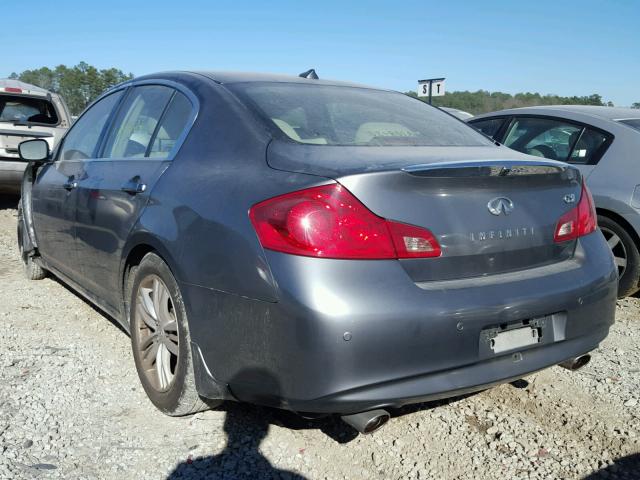 JN1CV6AP6AM405032 - 2010 INFINITI G37 BASE GRAY photo 3