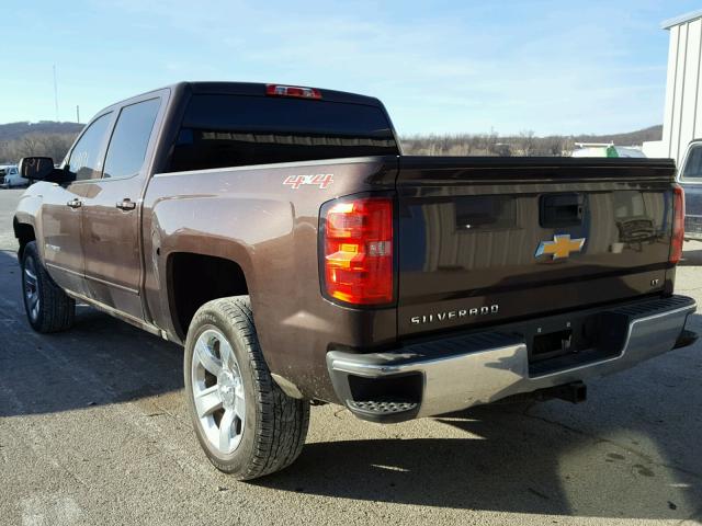 3GCUKREC8GG287984 - 2016 CHEVROLET SILVERADO BROWN photo 3