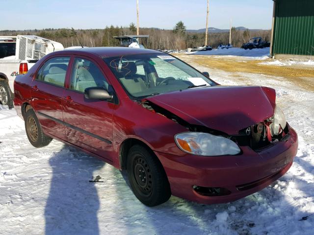 2T1BR32E06C582690 - 2006 TOYOTA COROLLA CE RED photo 1