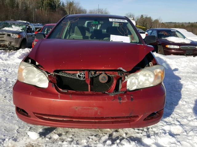 2T1BR32E06C582690 - 2006 TOYOTA COROLLA CE RED photo 9