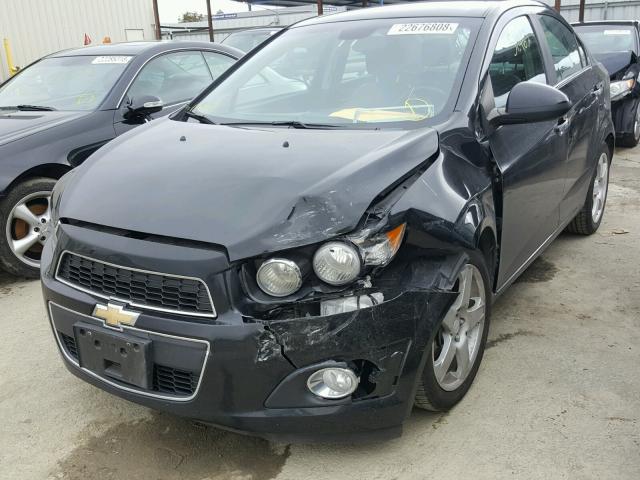 1G1JE5SH0C4191348 - 2012 CHEVROLET SONIC LTZ BLACK photo 2