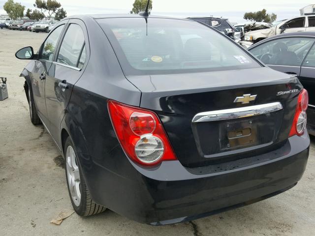 1G1JE5SH0C4191348 - 2012 CHEVROLET SONIC LTZ BLACK photo 3