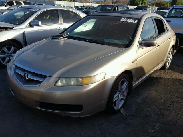 19UUA66265A026275 - 2005 ACURA TL GOLD photo 2