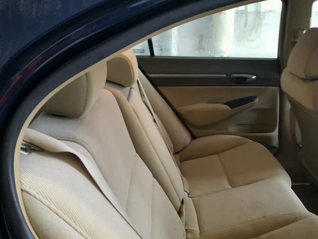 1HGFA16806L100750 - 2006 HONDA CIVIC EX ლურჯი ფოტო 6