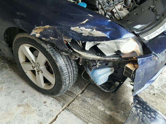 1HGFA16806L100750 - 2006 HONDA CIVIC EX ლურჯი ფოტო 9