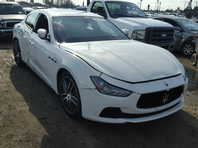 ZAM57XSA7F1130582 - 2015 MASERATI GHIBLI WHITE photo 1