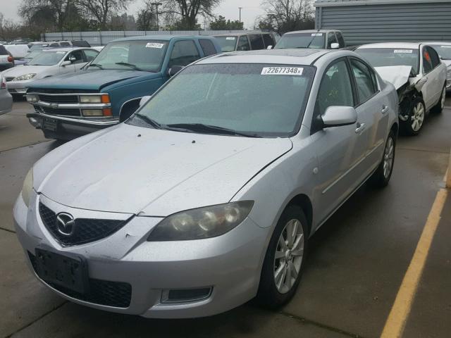 JM1BK12G671652354 - 2007 MAZDA 3 I SILVER photo 2