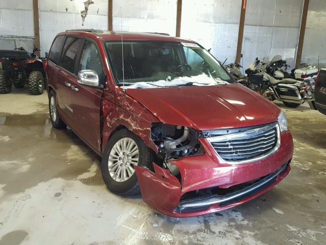 2C4RC1GG7CR362621 - 2012 CHRYSLER TOWN & COU RED photo 1