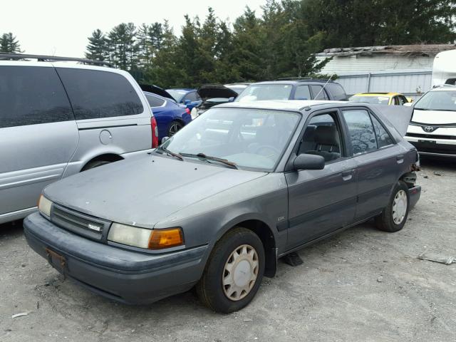 JM1BG2243N0407611 - 1992 MAZDA PROTEGE DX GRAY photo 2