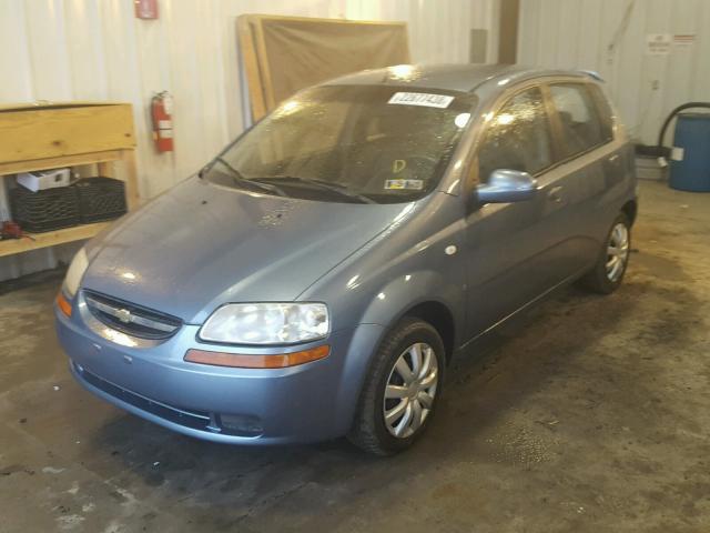 KL1TD66687B746220 - 2007 CHEVROLET AVEO BASE BLUE photo 2