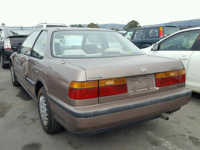 1HGCB725XLA003870 - 1990 HONDA ACCORD LX BROWN photo 3