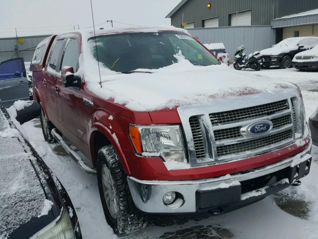 1FTFW1ET5BFA95186 - 2011 FORD F-150 RED photo 1