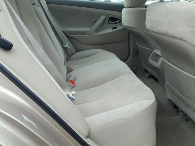 4T1BE46K79U861719 - 2009 TOYOTA CAMRY BASE GOLD photo 6