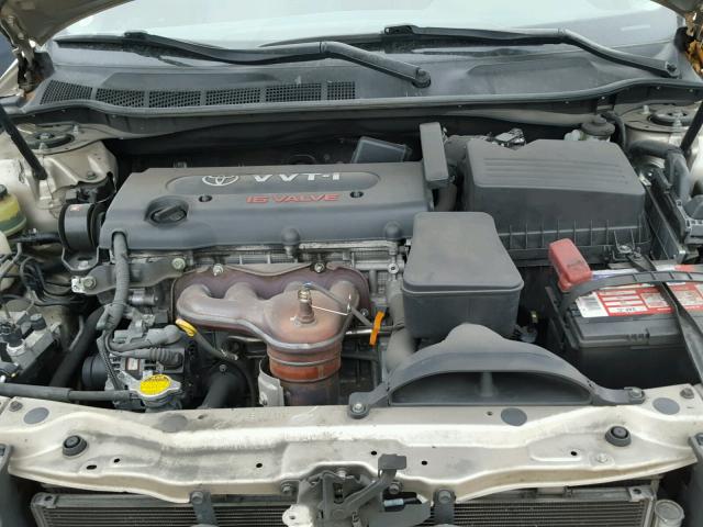 4T1BE46K79U861719 - 2009 TOYOTA CAMRY BASE GOLD photo 7