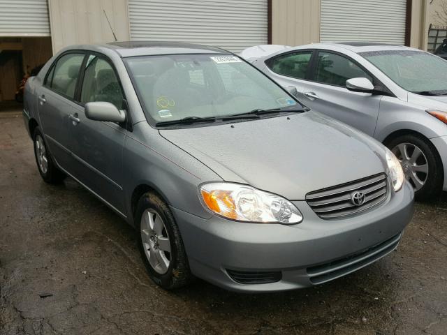 2T1BR32E83C085205 - 2003 TOYOTA COROLLA CE GRAY photo 1