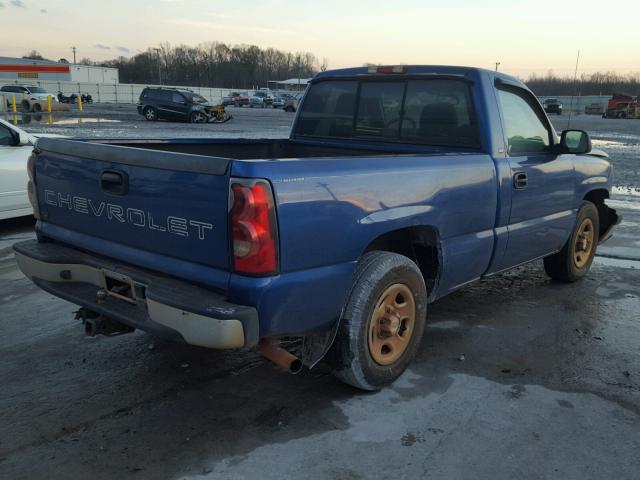 1GCEC14V54Z339024 - 2004 CHEVROLET SILVERADO BLUE photo 4