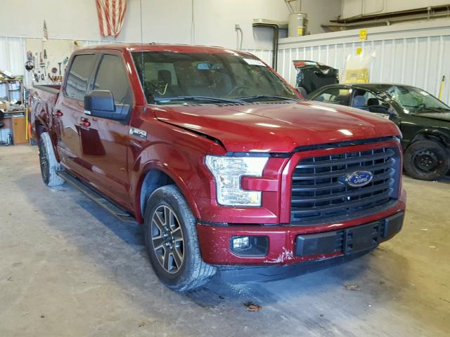 1FTEW1CFXFKD88071 - 2015 FORD F150 SUPER RED photo 1