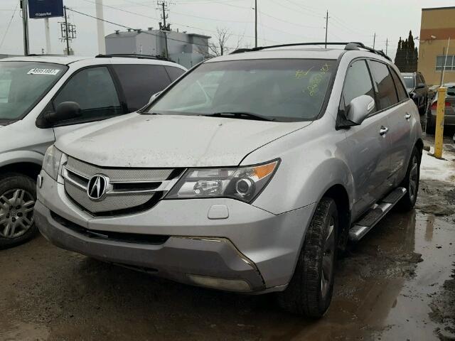 2HNYD28807H001789 - 2007 ACURA MDX SPORT SILVER photo 2