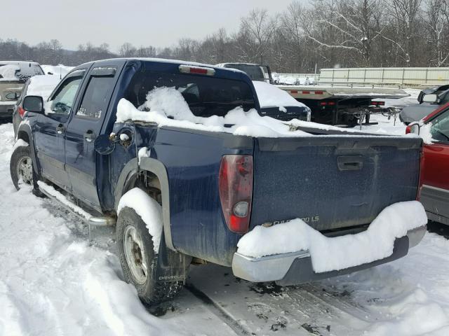 1GCDT136948100328 - 2004 CHEVROLET COLORADO BLUE photo 3