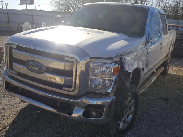 1FT7W2BT5EEB24582 - 2014 FORD F250 SUPER WHITE photo 2