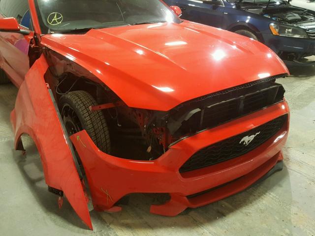 1FA6P8THXF5312026 - 2015 FORD MUSTANG RED photo 9