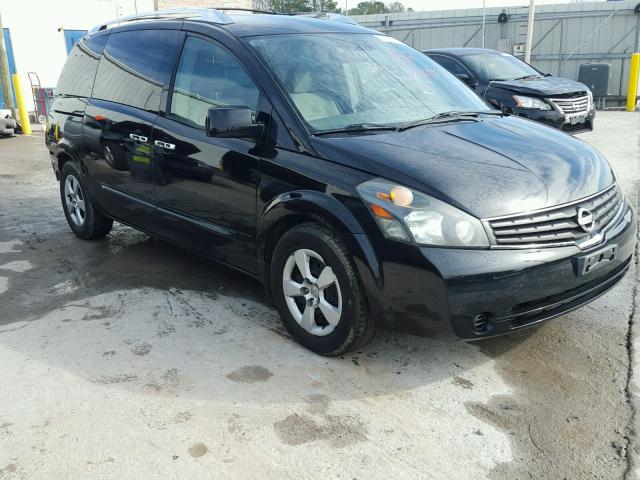 5N1BV28U48N109455 - 2008 NISSAN QUEST S BLACK photo 1