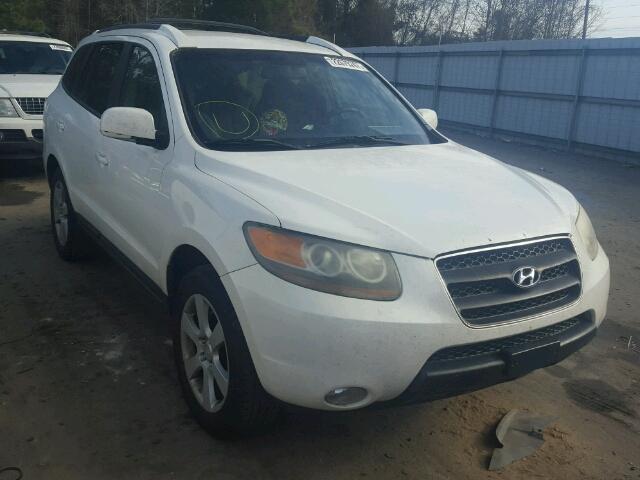 5NMSH13E67H023808 - 2007 HYUNDAI SANTA FE S WHITE photo 1