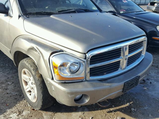 1D4HD48N54F137892 - 2004 DODGE DURANGO SL TAN photo 9