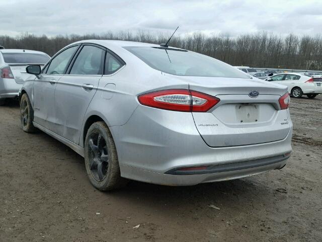 3FA6P0LU5ER282914 - 2014 FORD FUSION SE SILVER photo 3