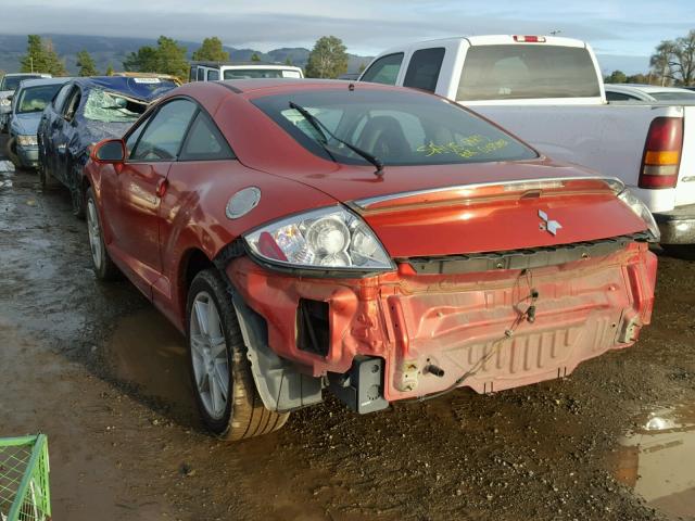 4A3AK34T16E038009 - 2006 MITSUBISHI ECLIPSE GT ORANGE photo 3