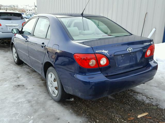 JTDBR32E960091836 - 2006 TOYOTA COROLLA CE BLUE photo 3